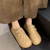 Zapatos de algodón mullidos, estilo slip-on, colección otoño/invierno 2026, zapatos de mujer, zapatos tipo gorro, forrados y engrosados para el invierno, zapatos de algodón extragrandes