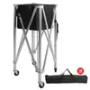 Marco de Tenis Plegable Carrito de Tenis de Aleación de Aluminio Carrito Móvil Portátil Carrito para Entrenador Venta Directa de Fábrica Transfronteriza de Tenis