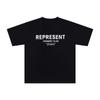 Representativa TRACK marca de moda estilo americano high street verano suelta camiseta versátil de manga corta para parejas pasto