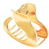 Estilo Frio Metal Oco Clipe de Pegar Feminino 6CM Cabeça de Tubarão Acessórios de Cabelo Halloween Caveira