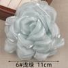11cm Ventas Directas de Fábrica Hecho a Mano Borde Quemado Flor Accesorios para el Cabello Accesorios de Ropa Camelia Corsage Accesorios de Ropa Flores de Tela