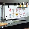 Adesivos de Parede Removíveis Papel de Parede Criativo Desenho Animado Armário de Café da Manhã Geladeira de Cozinha Adesivos Restaurante Adesivos Decorativos de Parede Nu