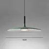 Lámpara colgante estilo minimalista para comedor y dormitorio, moderna simple creativa estilo nórdico LED platillo volador accesorio de iluminación estilo industrial para bar y mesa de comedor