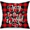 Juego de Fundas de Almohada Transfronterizas para Navidad Europea y Americana, Funda para Cojín de Sofá de Sala de Estar, Funda para Almohada de Cintura con Reno Papá Noel Árbol, Suministro de Fábrica