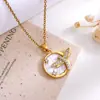 Anillo en Forma de Luna de Lujo Ligero Transfronterizo con Zirconia Microincrustada, Accesorios de Collar para Mujer, Cadena para Suéter Única y Elegante