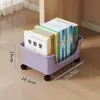 Caja de Almacenamiento para Estudiantes para Guardar Libros, Caja para Libros con Ruedas, Caja de Almacenamiento para Libros Móvil, Caja de Almacenamiento para Libros y Juguetes para Dormitorio