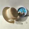 Sombrero de Paja para Niños Sombrero de Playa para Mujeres Sombrero de Sol para Padres e Hijos Sombrero de Paja para Bebé Niña Sombrero de Paja Sombrero de Paja Embrionario para Niña Pequeña