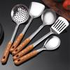 Pala de cocina de acero inoxidable no magnética para freír, cuchara sopera, colador, cuchara de arroz, utensilios de cocina para restaurante doméstico, juego completo, cuchara de cocina, pala