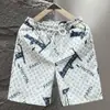 Pantalones cortos casuales de verano finos de jacquard para hombre, holgados, de longitud media, cinco puntos, para usar en exteriores, shorts grandes