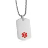 Fábrica de Origem acessórios de grau médico joias de marca militar em aço inoxidável tridimensional para homens pingente de alta qualidade que não desbota