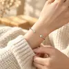 Accesorios de Reloj Estilo Coreano Pulsera de Amor de Diamantes Completos Apertura Pulsera de Corazón Chapada en Oro Pulsera de Doble Corazón Joyería de Pulsera para Mujeres