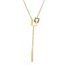 Collar de lujo exquisito de acero de titanio de moda para mujer, personalidad Joker, cadena simple para clavícula, temperamento de moda que no se desvanece, venta al por mayor de fabricantes
