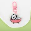 Chaveiro Pendente Original de Acrílico Linha Panda Pequeno Panda de Desenho Animado Fofo Casal Pingente de Bolsa Pequeno Presente
