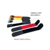 Cinta de velcro tipo P de gancho y bucle para atar cables Red Cable de red Sujetacables Cable del cargador Cable de alimentación Cable de computadora Agrupación de cables Agrupación de cables