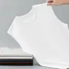 Chaleco de Algodón tipo Seda Hielo para Hombre, Camiseta sin Mangas Deportiva para Fitness, Camiseta Interior Fresca y de Secado Rápido, Camiseta sin Mangas Antibacteriana 7A con Hombros Anchos