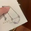 Pulseira de Diamante Retrátil em Forma de Coração com Zircônia Rosa Incrustada em Prata para Mulheres, Estilo Menina Doce, Joia Versátil para o Dia a Dia, Atacado