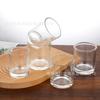 Contenedor Simple de Aromaterapia, Taza de Vidrio para Velas, Portavelas Casero, Adorno de Decoración para el Hogar, Taza Vacía para Vela de Aromaterapia sin Llama