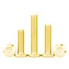 Tornillo Torx Hexagonal Invertido de Cabeza Plana Grande de Acero Inoxidable 304 Dorado Tornillo Antirrobo Biselado M23M4M5M6