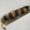 Fornecimento de Caudas de Guaxinim, Caudas de Guaxinim Americano, Caudas de Guaxinim d'Água, Pingentes para Chaveiro, Pingentes de Cauda de Raposa para Bolsa