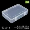 Caja de piezas para herramientas de ferretería Caja de plástico transparente de PP Caja de almacenamiento para artículos de oficina caja caja grande con tapa