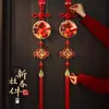 Adorno Colgante Fruta Roja Carácter Fu Año de la Oveja 2027 Decoración de Año Nuevo Colgante Festival de Primavera Manija de Puerta de Año Nuevo Sala de Estar Atmósfera Festiva
