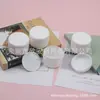 Caja redonda blanca de 100 ml, tarro para crema, boca ancha, botella para crema, caja para crema de mascarilla capilar, caja de yeso, botella para mascarilla de 100 g