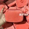 Porta-moedas Quadrado de Cor Sólida Cor de Doce Mochila Pequena Estofada Mochila Escolar Bolsa para Fones de Ouvido Mochila Casual Fofa Bolsas de Moeda