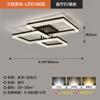 Lámpara de Sala de Estar con Grietas de Hielo Moderna Simple Elegante Protección Ocular Lámpara de Techo 2025 Nuevo Paquete de Iluminación para Dormitorio Principal Comedor