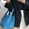 Moda Europea y Americana Bolso Cesta de Verduras de Piel de Vaca de Primera Capa Bolso Balde Cuero Genuino Bolso de Mujer Ropa de Trabajo Bolso de Mano Exquisito Versátil