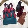 Sujetador Deportivo Suave, Sin Varillas, Sin Costuras con un Hermoso Diseño en la Espalda, Absorbe Impactos, de Cobertura Completa, de Envoltorio para Mujer