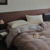 Color Sólido Doble 230g Terciopelo de Leche Producto Único Funda de Edredón Invierno Cálido Pieza Única Felpa Funda de Edredón Ropa de Cama Terciopelo Coral