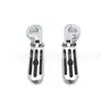 Accesorios para Motocicletas Todoterreno Pedales Modificados Pedales Traseros de Aleación de Aluminio Adecuados para Tubos de 32 mm de Diámetro