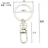 Hebilla de Puerta en Forma de U de Aleación de Zinc + 30 Llaveros, Hebilla de Puerta Giratoria Creativa para Llaves, Hebilla Colgante de Llave de Juguete Accesorios de Ferretería