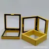Caja transparente de suspensión de PE para joyería, caja de almacenamiento de joyas, caja de embalaje para anillos, collares, joyas, caja de cajón para regalos, venta al por mayor