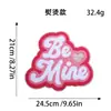 Suministro Exclusivo Transfronterizo de Parches Bordados para Toalla con Temática del Día de San Valentín, Parches para Ropa de Unicornio de Dibujos Animados 'Be Mine'