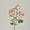 Buquê artificial de rosas vintage em estilo francês, flores artificiais para casamentos, arranjos florais para casa, ornamentos decorativos, adereços para fotos, flores artificiais