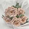 Celebridad de internet 7 cabezas capsicino rosa flor artificial boda hogar decoración suave relieve foto realista decoración transfronteriza
