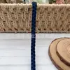 Corda de Algodão Colorida de Três Fios 8mm, Corda Trançada Costurada à Mão, Acessórios para Roupas, Corda Artesanal, Venda Direta do Fabricante