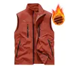 Chaleco Chaqueta para Hombre Otoño e Invierno Casual para Hombre al Aire Libre Pesca Chaleco de Bolsillo de Lana Polar Chaleco de Lana Polar Ropa de Abrigo para Hombre