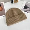 Chapéu de malha feminino inverno japonês solto quente proteção de orelha lã chapéu frio rosto de cabeça grande pequeno heap chapéu para homens