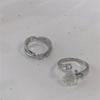Anillo Abierto Camelia Láser Diseño de Nicho Sentido del Estilo 2025 Nuevo Estilo Personalizado Lujo Ligero Exquisito Anillo para el Dedo Índice