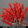 Flor de simulación roja flor de fila guía de camino de boda material flor techo decoración arte floral flor falsa rojo vino flor de boda