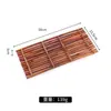 Plato Retro Chino de Bambú Forma de Cruz para Té y Bocadillos Plato para Bocadillos y Pasteles Posavasos para Taza Portavasos Bandeja de Bambú Tejido para Poner en la Mesa