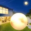 Lámpara de Luna Luminosa para Exterior Resina de Fibra de Vidrio Lámpara Grande de Luna Planeta Lámpara Decorativa de Diseño de Ingeniería de Paisaje para Exterior