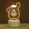 Presentes Atacado Luz Noturna 3D Atmosfera Criativa Luminosa Fixa Presente de Aniversário Logotipo Personalizado Acrílico Lâmpada de Mesa de Cabeceira