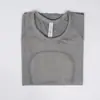 Camiseta de punto para mujer, manga corta fina de verano, color liso, ajustada, versátil, con caída, transpirable, sencilla, holgada