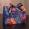 Bolsa de Presente Colorida Bolsa de Mão Transfronteiriça Bolsa de Mão Bolsa para Embalagem de Cosméticos Bolsa de Papel Universal com Fita Dupla