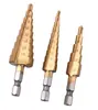 Broca escariadora escalonada com haste sextavada broca escalonada alargador 3-13mm/4-22mm furador de metal