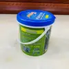 Cubo de Plástico Blanco PP Cubo para Pintura Boca Ancha 5 Litros Cubo de Plástico para Tinta Pegamento Pintura Cubo Químico Cubo Redondo para Látex
