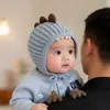 Bonito gorro para bebé, perfecto para otoño e invierno, un cálido gorro de punto con protección para las orejas, adecuado tanto para bebés niños como niñas, y diseñado para bebés y niños pequeños, con una construcción de hilo engrosado